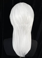 White Straight Lace Front Synthetic Men's Wig LF6203