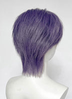 Ash Purple Straight Lace Front Synthetic Hair Men's Wig LF6204