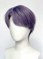 Ash Purple Straight Lace Front Synthetic Hair Men's Wig LF6204