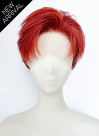Red Straight Lace Front Synthetic Hair Men's Wig LF6207