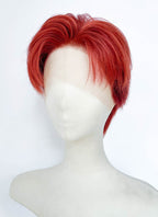 Red Straight Lace Front Synthetic Hair Men's Wig LF6207