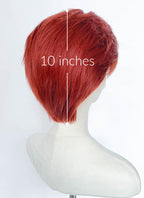Red Straight Lace Front Synthetic Hair Men's Wig LF6207