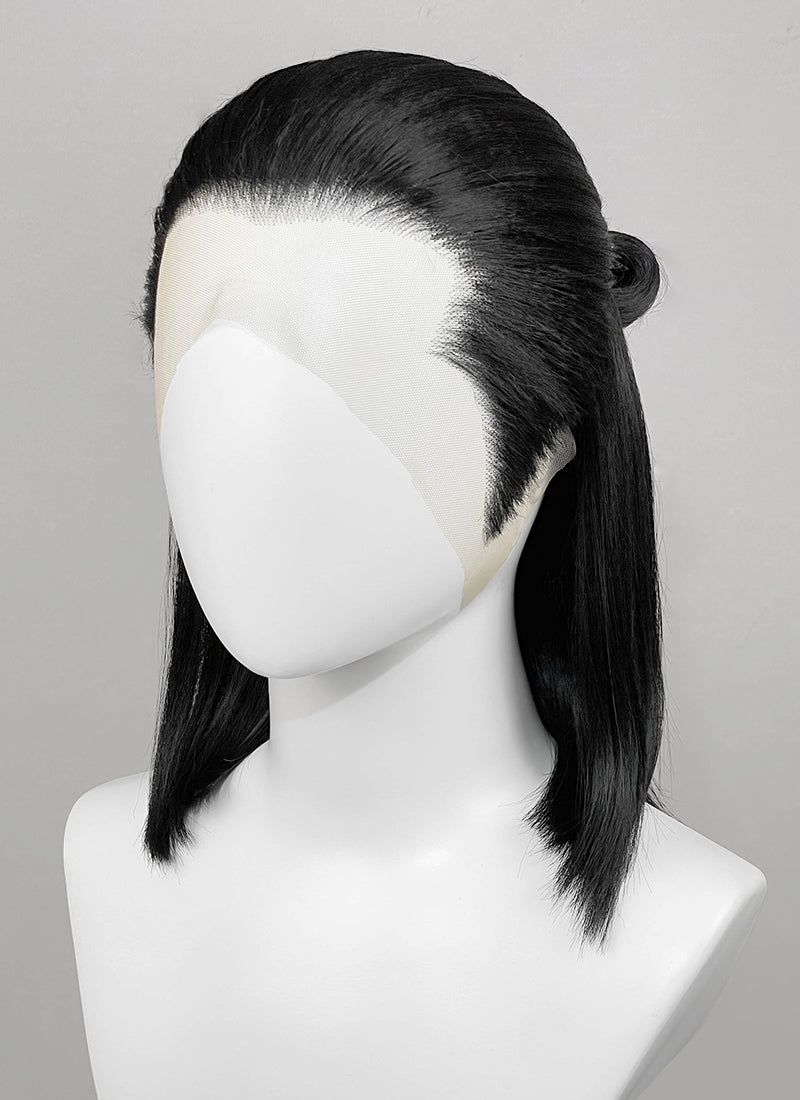 The Blood of Dawnwalker Coen Black Straight Ponytail Lace Front Synthetic Men's Wig LF6208