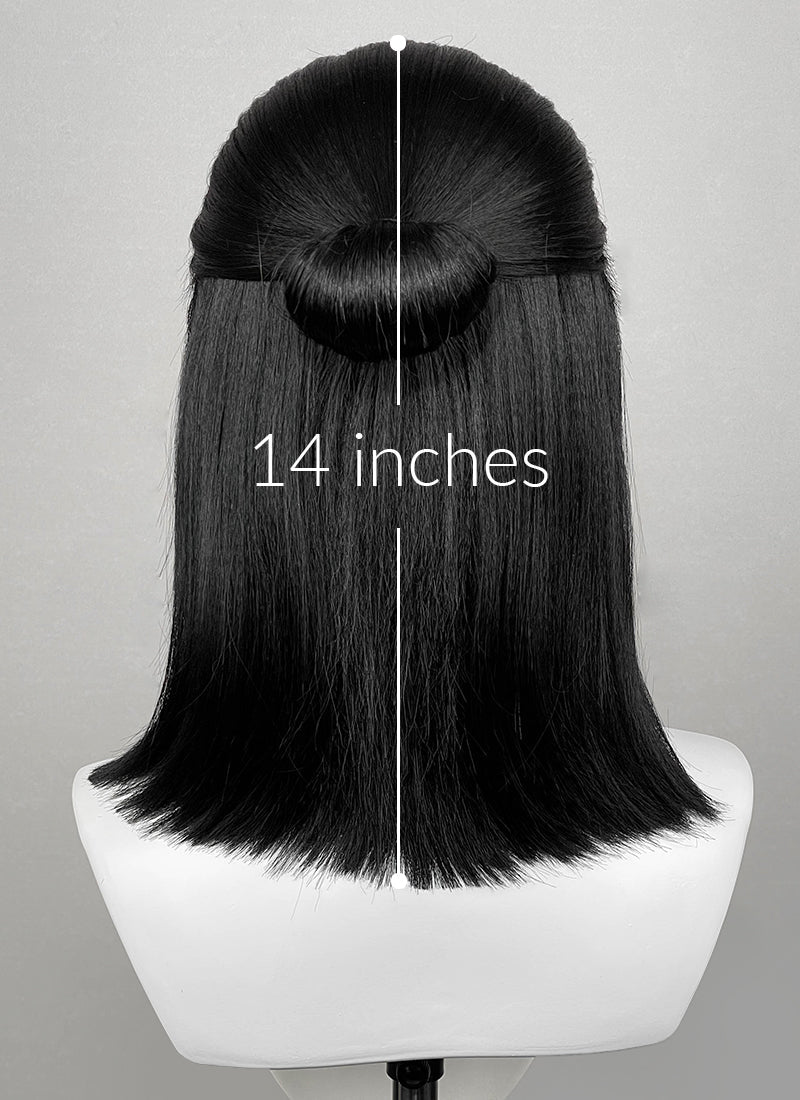 The Blood of Dawnwalker Coen Black Straight Ponytail Lace Front Synthetic Men's Wig LF6208