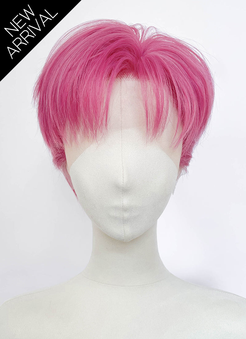 Hot Pink Straight Lace Front Synthetic Hair Wig LF6209