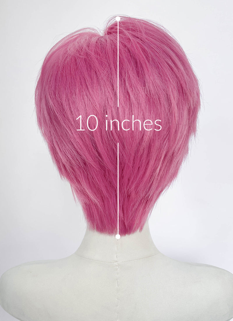 Hot Pink Straight Lace Front Synthetic Hair Wig LF6209