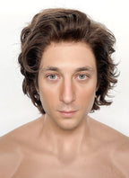 The Bear Carmen 'Carmy' Berzatto Wavy Brunette Lace Front Synthetic Men's Wig LF8008