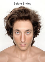 The Bear Carmen 'Carmy' Berzatto Wavy Brunette Lace Front Synthetic Men's Wig LF8008