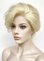 Light Blonde Wavy Lace Front Synthetic Hair Wig LF8018