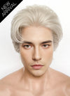 Pastel Grey Blonde Straight Lace Front Synthetic Men's Wig LF8038