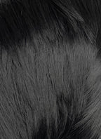 Black With Silver White Straight Lace Front Synthetic Wig LF8041