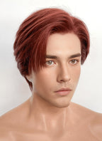 Auburn Straight Lace Front Synthetic Men's Wig LF8048