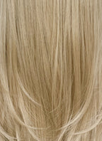 Ash Blonde Straight Lace Front Kanekalon Synthetic Hair Wig With Fuffy Bang LF8051