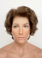 Clair Obscur: Expedition 33 Gustave Brown Curly Lace Front Synthetic Men's Wig LF8054