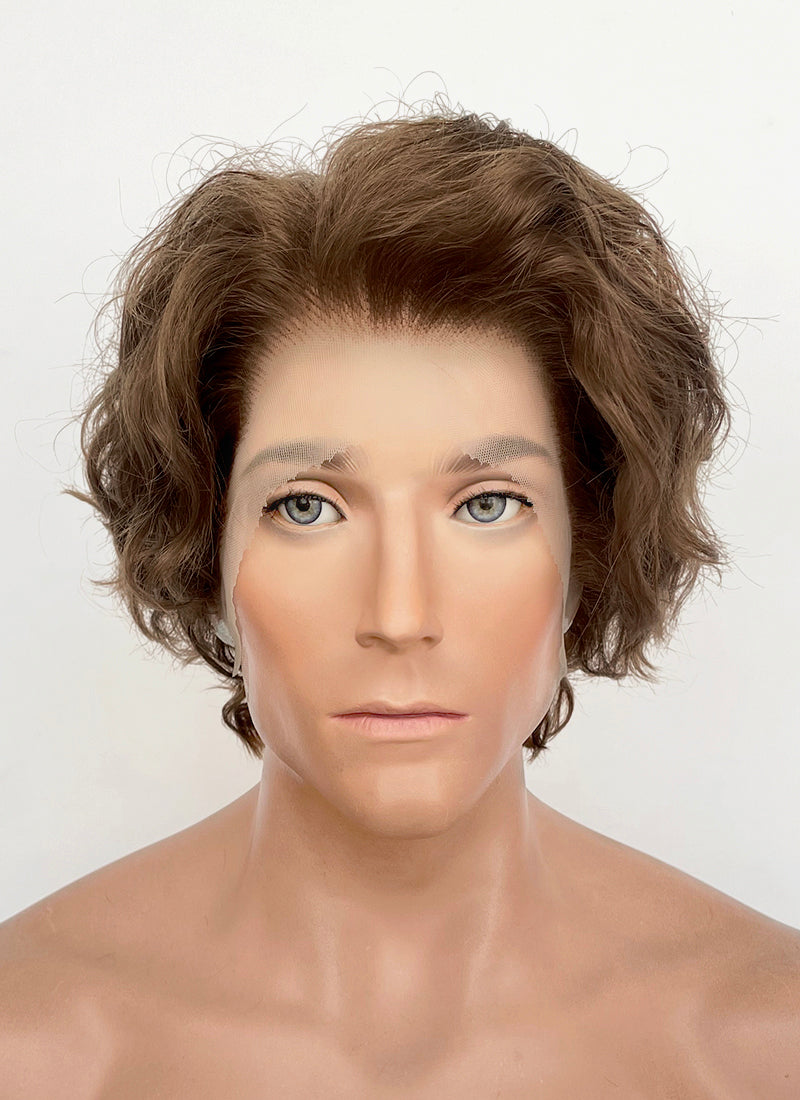 Clair Obscur: Expedition 33 Gustave Brown Curly Lace Front Synthetic Men's Wig LF8054