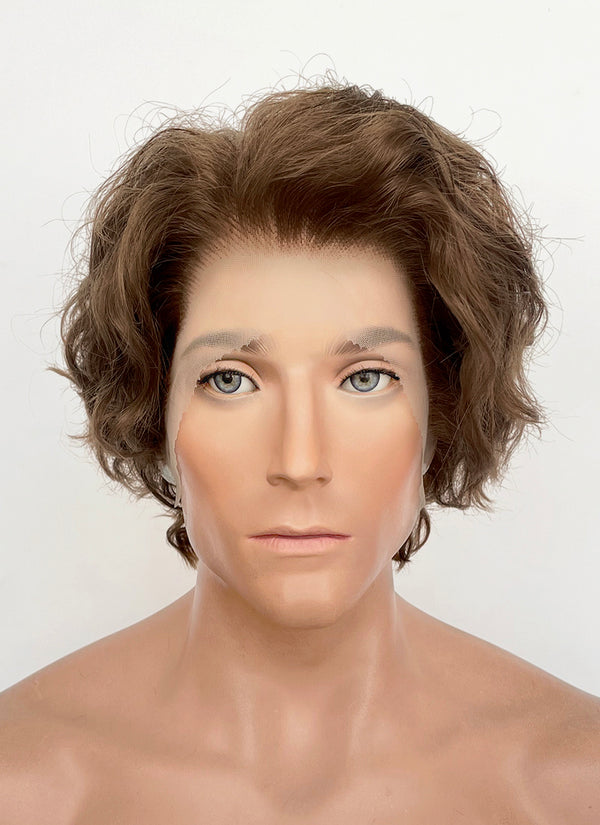 Clair Obscur: Expedition 33 Gustave Brown Curly Lace Front Synthetic Men's Wig LF8054