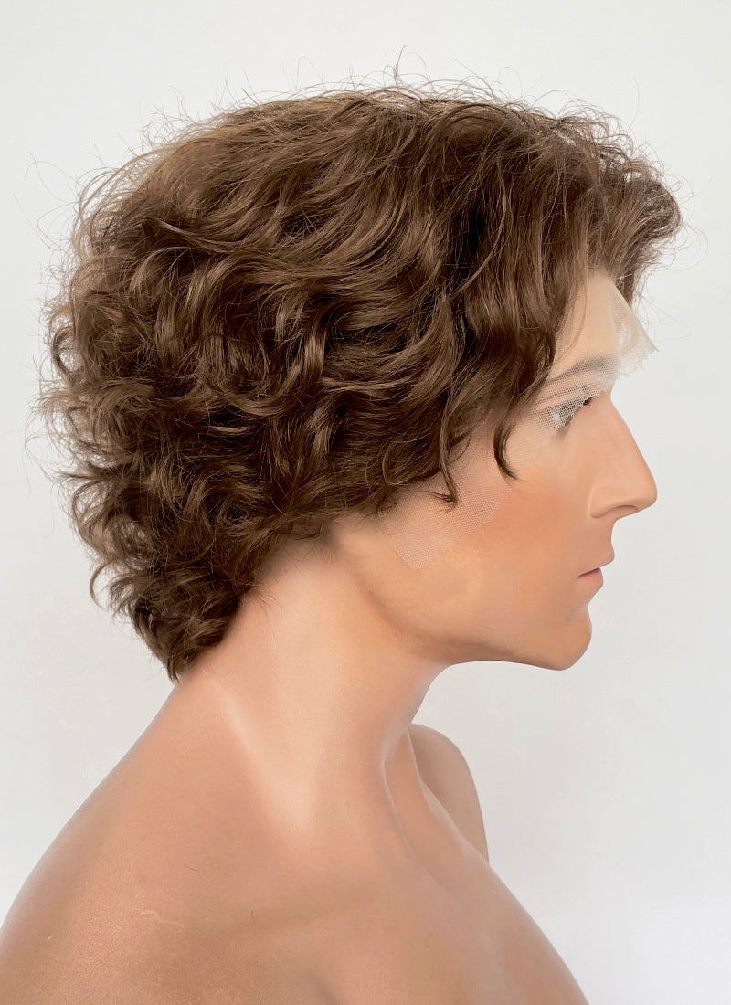 Clair Obscur: Expedition 33 Gustave Brown Curly Lace Front Synthetic Men's Wig LF8054