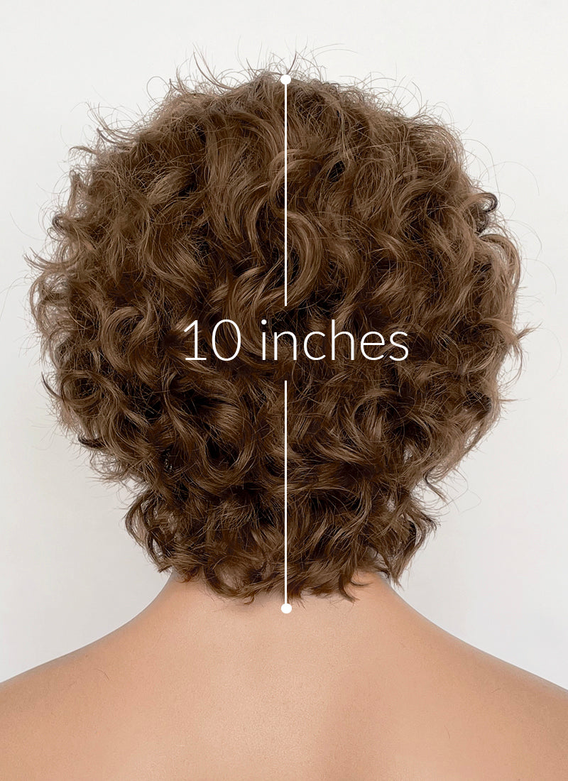 Clair Obscur: Expedition 33 Gustave Brown Curly Lace Front Synthetic Men's Wig LF8054