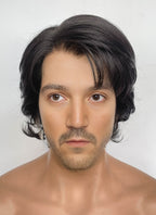 Star Wars: Andor Cassian Andor Black Wavy Lace Front Synthetic Men's Wig LF8055