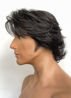 Star Wars: Andor Cassian Andor Black Wavy Lace Front Synthetic Men's Wig LF8055