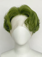 Green Wavy Lace Front Synthetic Hair Men's Wig LF8056