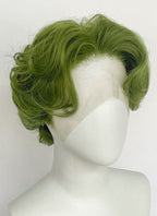 Green Wavy Lace Front Synthetic Hair Men's Wig LF8056