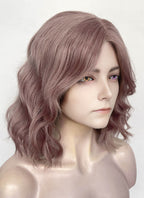 Elden Ring Melina Pastel Pale Plum Wavy Lace Front Synthetic Hair Wig LF8058