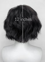 Lies of P Jet Black Wavy Lace Front Synthetic Men's Wig LF8059