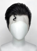 Superman Black Straight Lace Front Synthetic Men's Wig LF8060