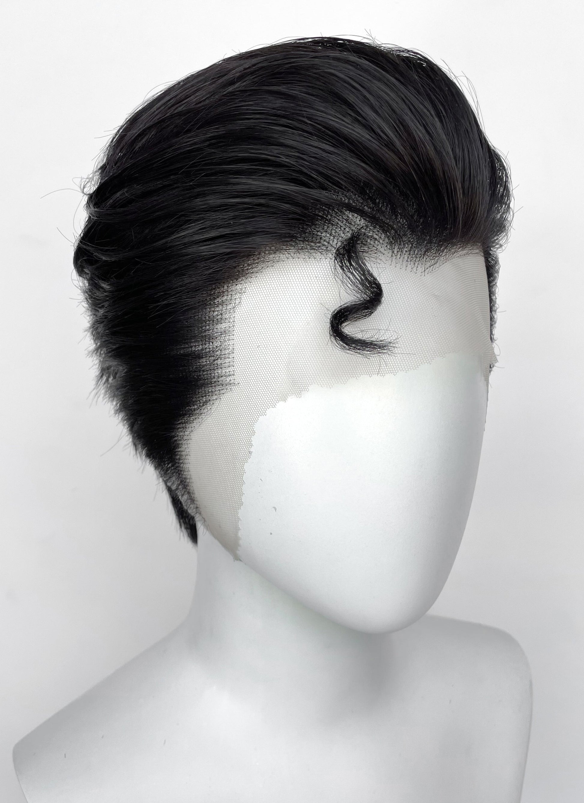 Superman Black Straight Lace Front Synthetic Men's Wig LF8060