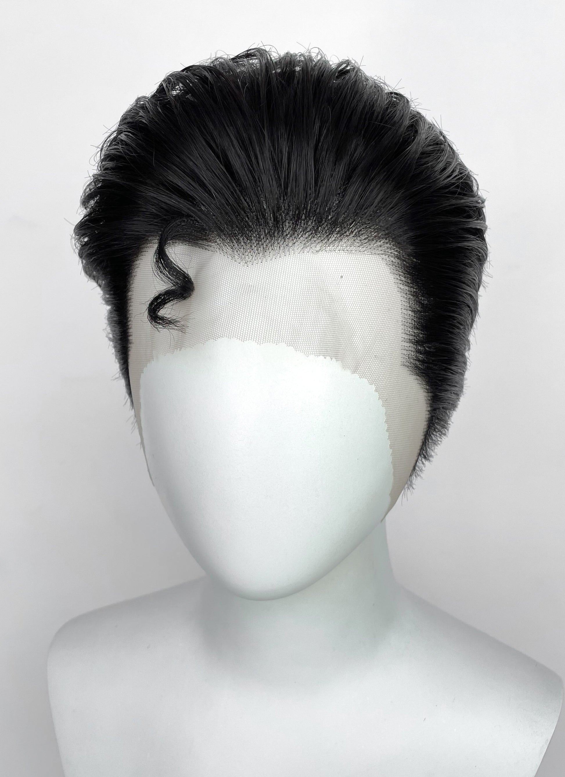 Superman Black Straight Lace Front Synthetic Men's Wig LF8060