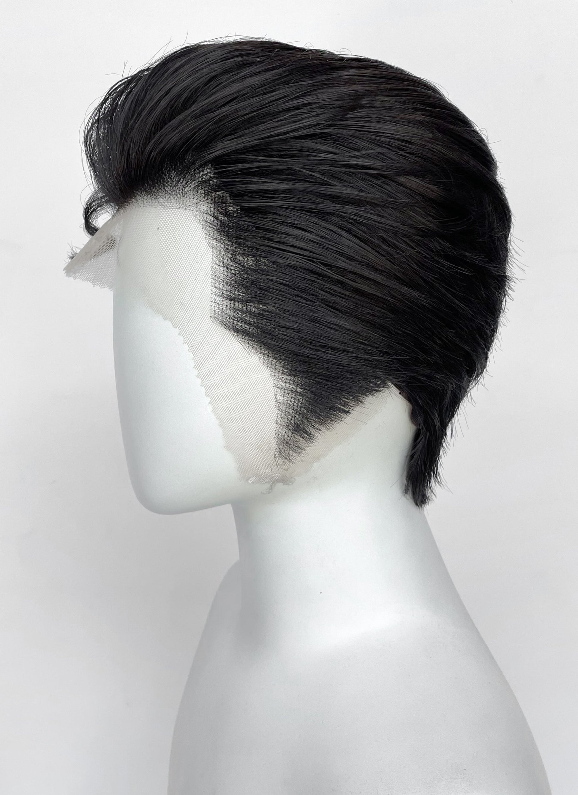 Superman Black Straight Lace Front Synthetic Men's Wig LF8060