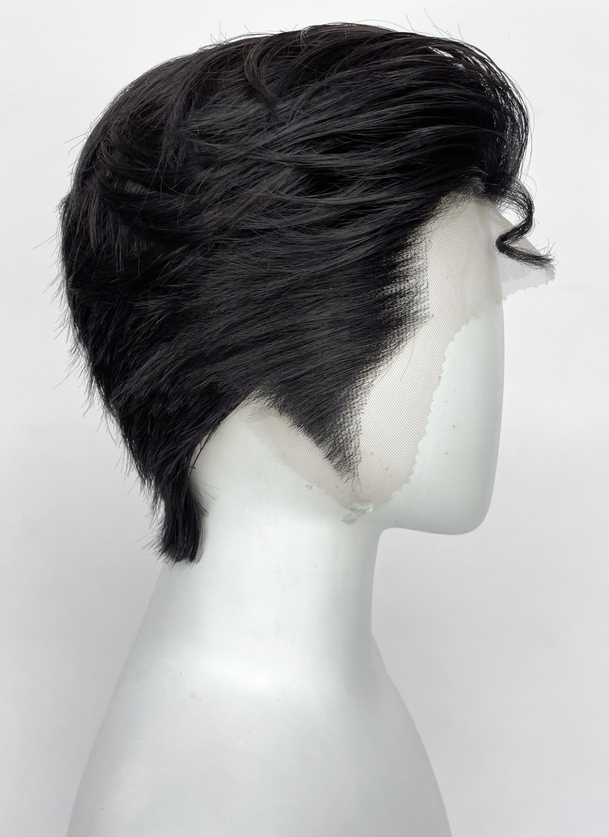 Superman Black Straight Lace Front Synthetic Men's Wig LF8060