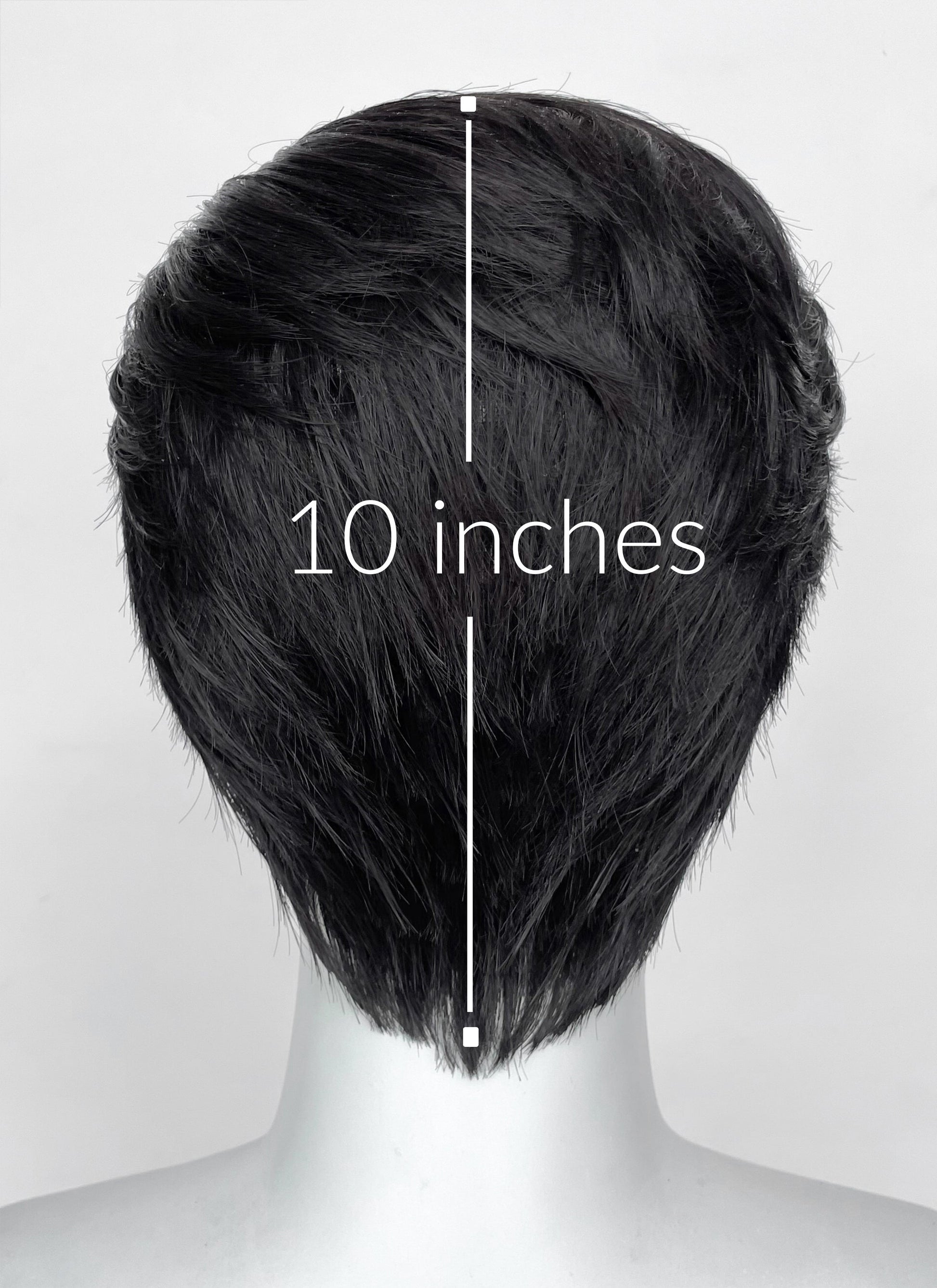 Superman Black Straight Lace Front Synthetic Men's Wig LF8060