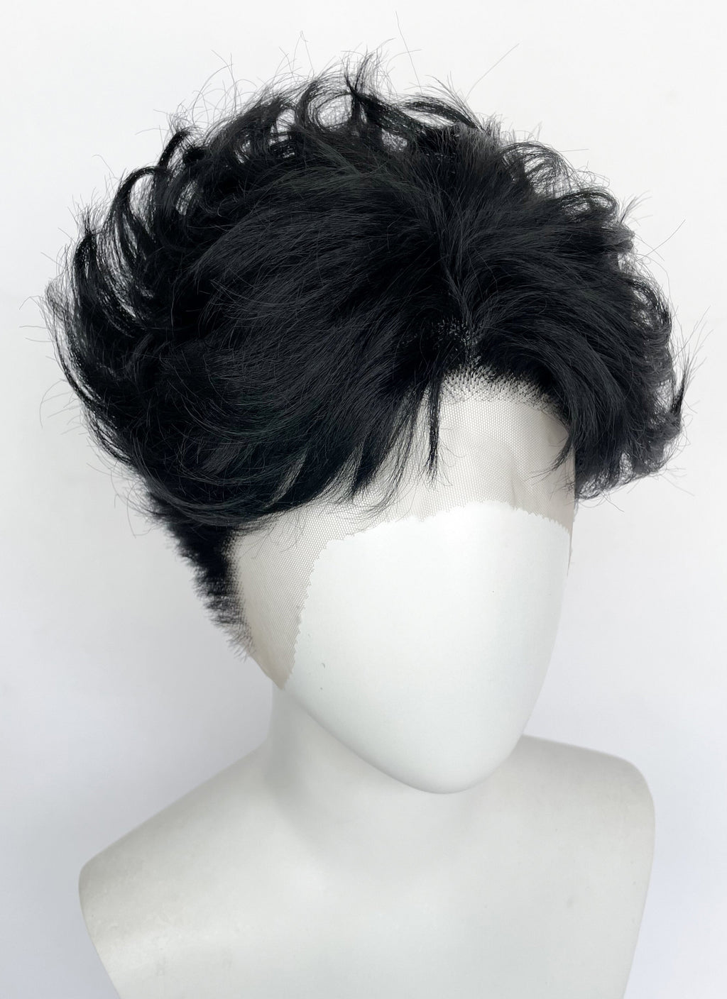 DAN DA DAN Ken Takakura Okarun Black Wavy Lace Front Synthetic Men's Wig LF8063