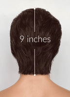 The Fantastic Four Mister Fantastic Reed Richards Brown Mixed Silver Grey Straight Lace Front Synthetic Men's Wig LF8072