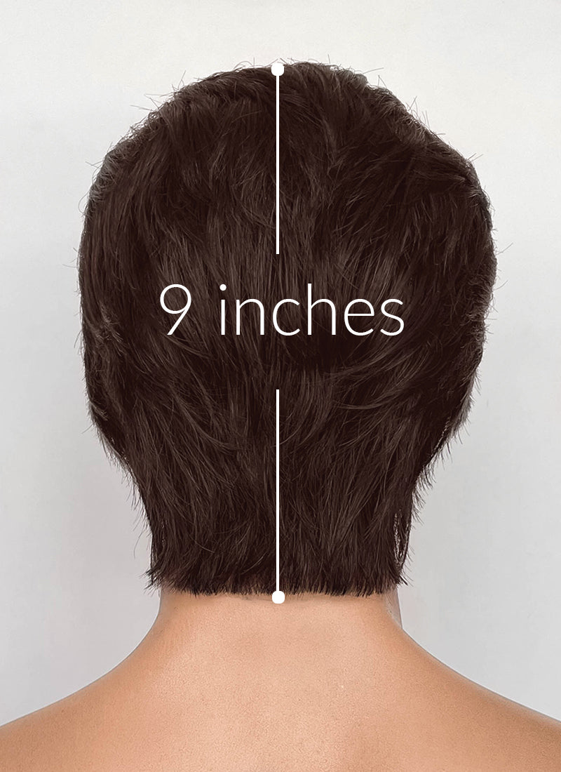 The Fantastic Four Mister Fantastic Reed Richards Brown Mixed Silver Grey Straight Lace Front Synthetic Men's Wig LF8072