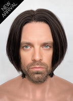 The New Avengers Thunderbolts Bucky Barnes Brunette Straight Lace Front Synthetic Men's Wig LF8080