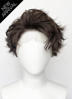 Brunette Wavy Lace Front Synthetic Men's Wig LF8082