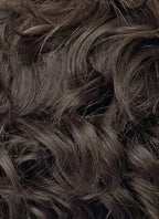 Brunette Wavy Lace Front Synthetic Men's Wig LF8082