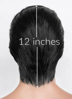 Black And White Straight Lace Front Synthetic Men's Wig LF8084