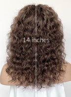 Stranger Things Nancy Wheeler Brunette Curly Lace Front Synthetic Hair Wig LF8085