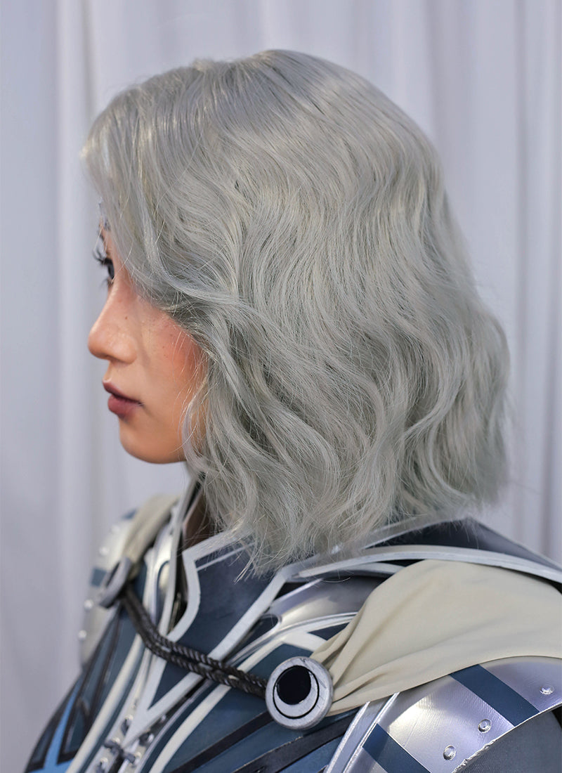 Baldur's Gate 3 Isobe Grey Wavy Lace Front Synthetic Wig LF8092