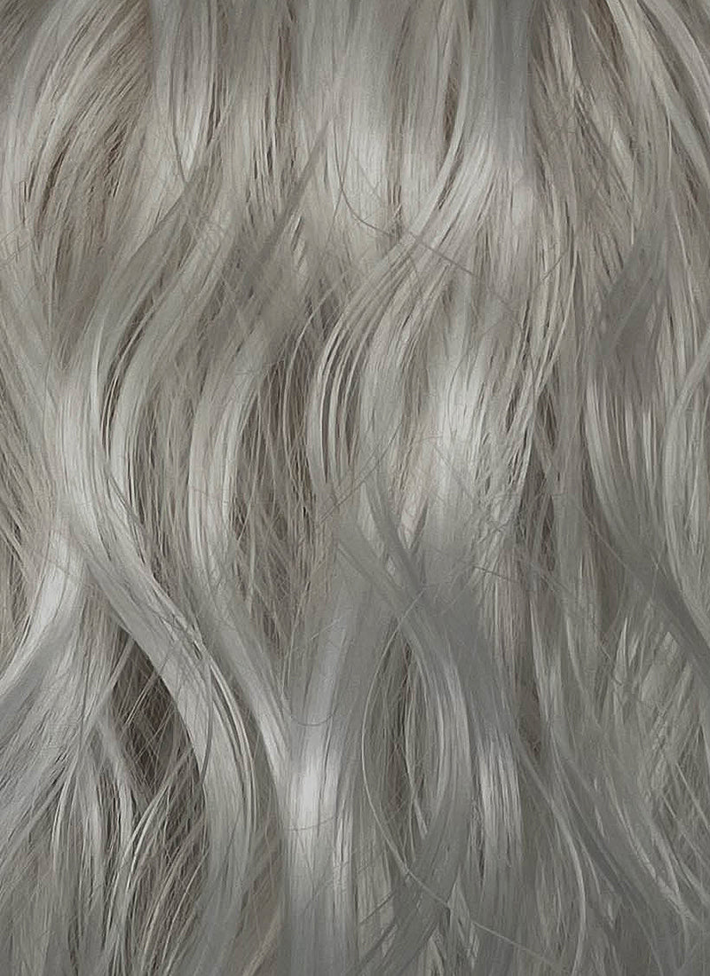 Baldur's Gate 3 Isobe Grey Wavy Lace Front Synthetic Wig LF8092
