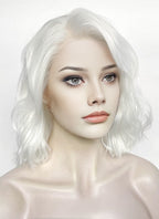 White Wavy Lace Front Synthetic Hair Wig LF8093