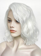 White Wavy Lace Front Synthetic Hair Wig LF8093