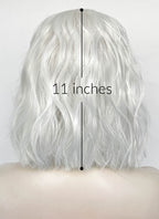 White Wavy Lace Front Synthetic Hair Wig LF8093