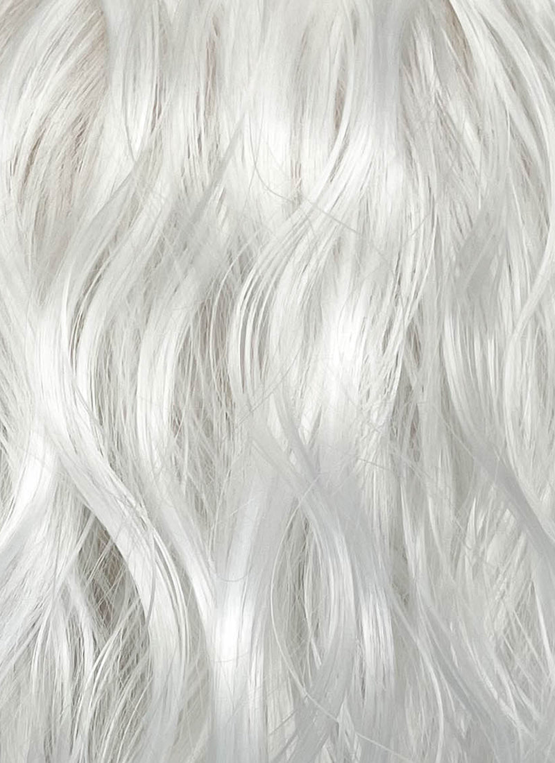 White Wavy Lace Front Synthetic Hair Wig LF8093