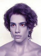 The Mighty Nein Mollymauk Tealeaf Purple Wavy Lace Front Synthetic Men's Wig LF8094