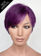 Purple Straight Lace Front Synthetic Hair Wig LF8097